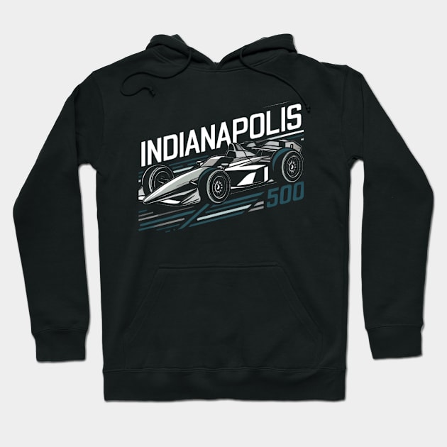 Indianapolis 500 - auto racing event Hoodie by CreationArt8